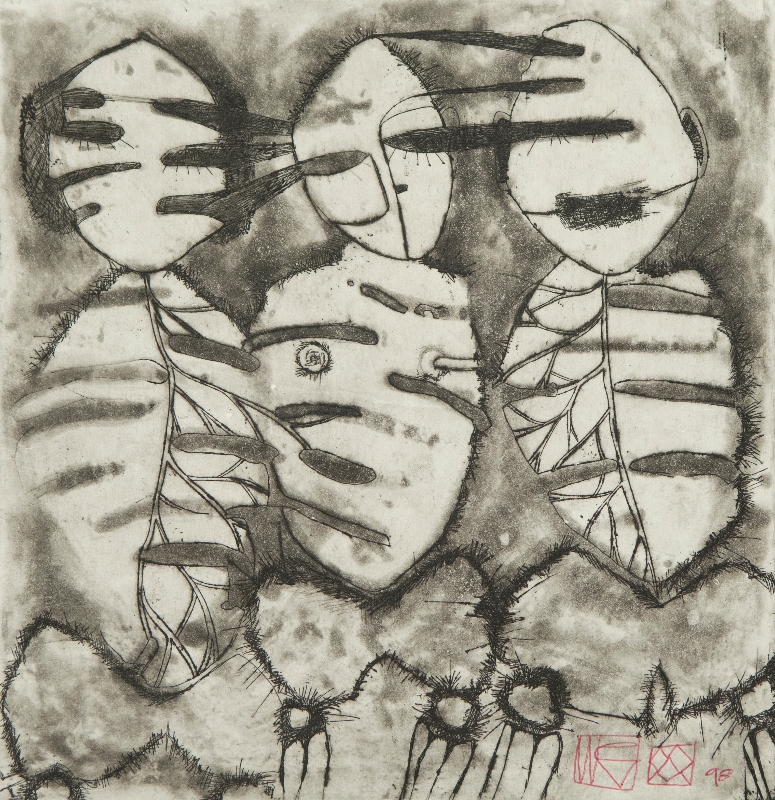 Hear no, See no, Speak no by artist Melissa Wen Mitchell